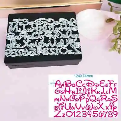 Disney Alphabet Letters Upper Lower Case Numbers Dies Die Metal Cutting Cutter • £5.49