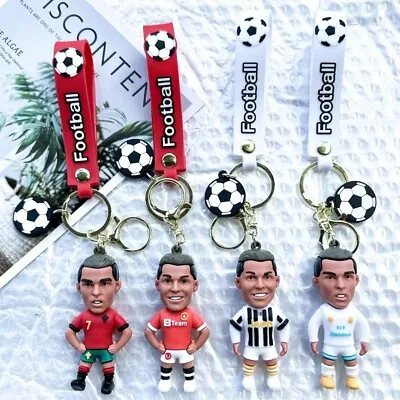 Hot Manchester United Football Star Cristiano Ronaldo Cartoon Keychain Pendant • £5.99