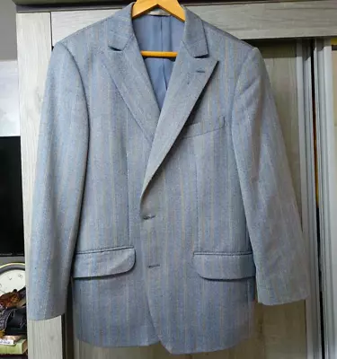 Vintage Handtailored Bespoke Classic All Worsted Disco Mens Sport Coat Blazer • $66.66