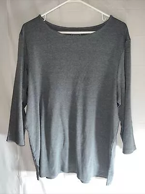 Hasting & Smith Woman’s Plus Size 1X Gray Long Sleeve T-Shirt • $10