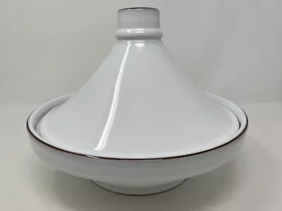 $27.97 • Buy POTTERY BARN Moroccan Terracotta TAGINE White Glazed Pottery Made In Portugal
