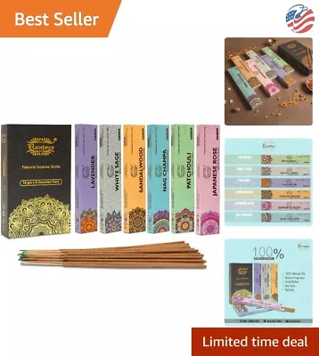 Incense Sticks 6 Pack - Variety Set - 15gm Each - Aromatherapy Relaxation • $26.99