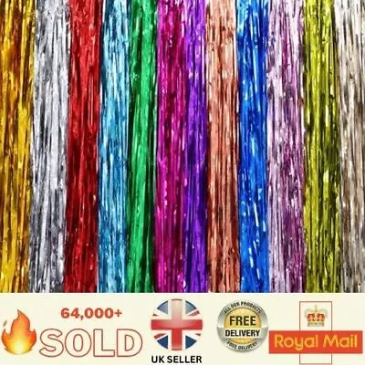 2M-3M Foil Fringe Tinsel Shimmer Curtain Door Wedding Birthday Party DECORATIONS • $2.93