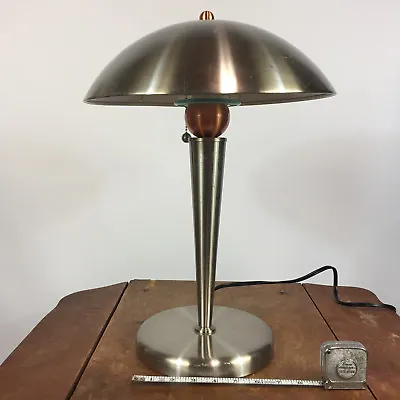 Vintage 80s 90s Memphis Design Post Style Table Office Desk Lamp Light Metal  • $127.49