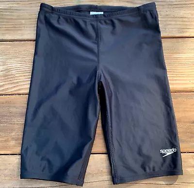 Speedo Mens Power Flex Eco Swim Shorts Size 30 Black Athletic • $4.89