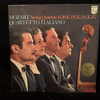 MOZART Early String Quartets - QUARTETTO ITALIANO - PHILIPS ST LP • $15