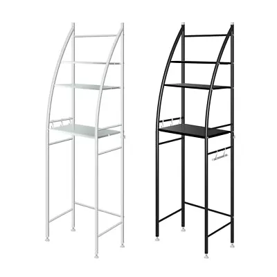 Dutxa 3 Tier Over Toilet Storage Shelf Rack Stand Washing Machine Steel Shelves • $33.99