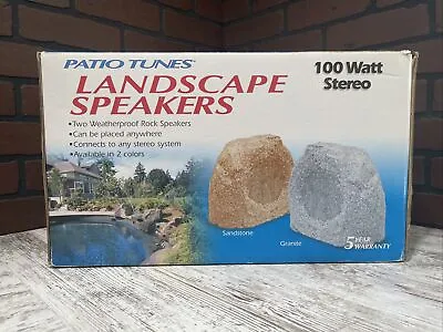Bahama Sounds Patio Tunes PTL100 Outdoor Granite Color Landscape Rock Speakers • $56.25