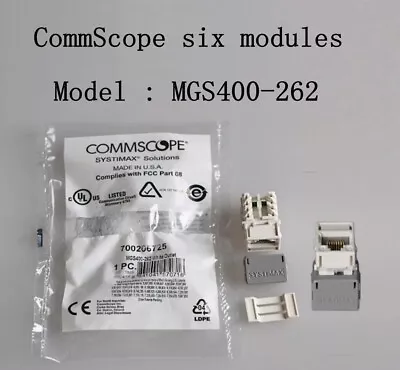 Qty:10 CommScope Six Types Of Network Information Module RJ45CAT6 MGS400-262 • $26.22