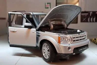 Land Rover Discovery 4 TDV6 HSE Silver 2015 1:24 Scale Diecast Detailed  Model • £25.13