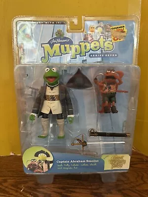 Jim Hensons Muppets Captain Abraham Smollet Figure - Series 7 Palisades Toys • $40