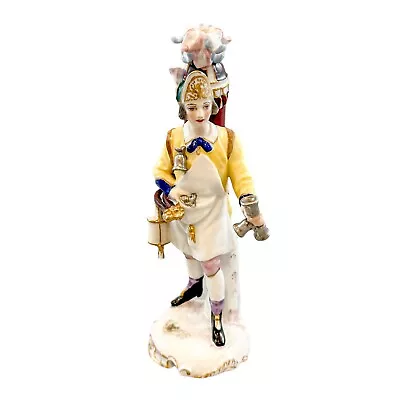 Antique 19th Century French Samson Paris Porcelain Figurine Of Fireman Yellow • £195