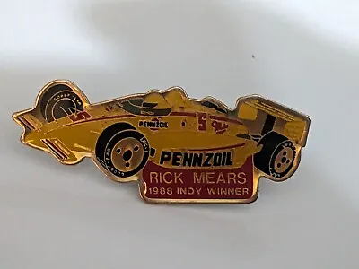 Rick Mears 1988 Indy Winner Pin #4 Pennzoil Z7 Special Penske Indianapolis 500 • $12.19