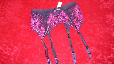 Ann Summers Bright Purple Waspie Suspender Size 8-10 Nwt  'esteemed' • £33