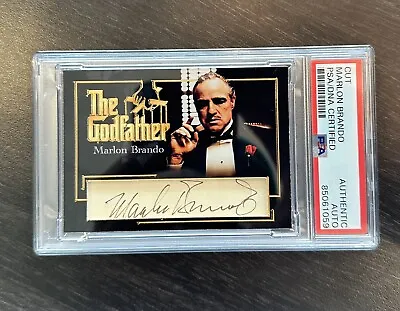 Marlon Brando Signed Cut Custom Card Godfather Corleone PSA AUTOGRAPH AUTHENTIC • $6999
