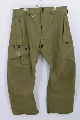 Volcom Nimbus AQUA LUNG PANTS GREEN Large  Insulated 10000mm Waterproof G135402 • $75