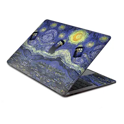 Skin Decal Wrap For MacBook Pro 13  Retina Touch  Tardis Starry Night • $15.98