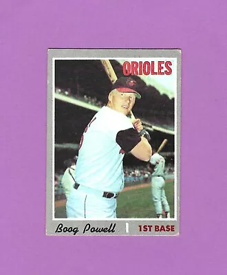1970 Topps Orioles First Baseman Boog Powell #410 Baseball Card • $2
