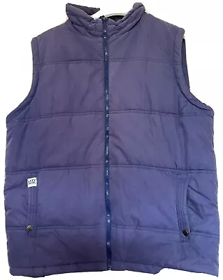 Lazy Jacks Ladies Gilet Blue Fleece Padded Padded/Quilted Body Warmer Size Medi • £9.95