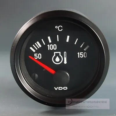 VDO OIL TEMPERATURE INDICATOR 50 - 150° ADDITION INSTRUMENT OIL GAUGE 12V 52mm • $58.21