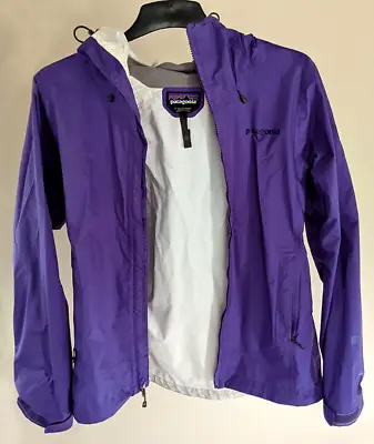Patagonia Women's Torrentshell Rain Jacket Hood H2NO Violetti Purple Size Small • $69.99