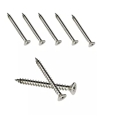£2.95 • Buy Self Tapping Wood Screws A4 STAINLESS STEEL Countersunk Chipboard Full Thread
