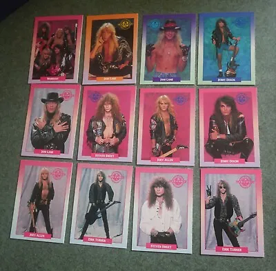 ROCK BAND WARRANT  1991 BIG COLLECTION TRADING CARDS X17 FROM ROCKCARDS BROCKUM • £4.99