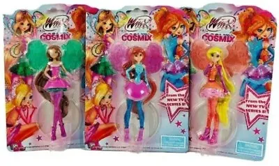 Winx Club Cosmix Doll Figures Lot Of 3 Stella Bloom Flora 5  Fairies TV Series 8 • $29.95