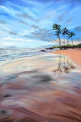 Maui Hawaii Beach Oil Painting On Canvas Framed Limited Edition Signed • $1350