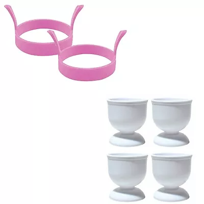 Egg Cup Holder Hard Soft Boiled Eggs Holders Cups Kitchen Breakfast UK • £5.99