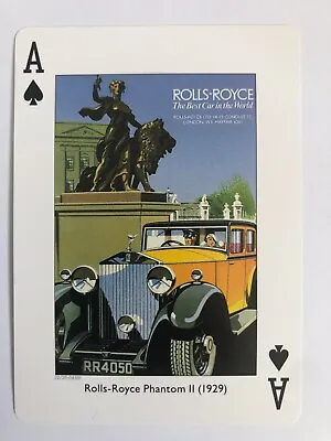 Rolls Royce Phantom 1929 Vintage Classic Car Poster Chevrolet Swap Playing Card • $2.50