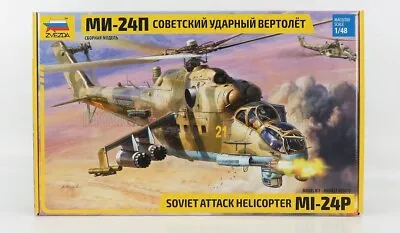 Zvezda 1/48 Mi-24p Russian Soviet Attak Helicopter 2009 Model Kit New! • $118