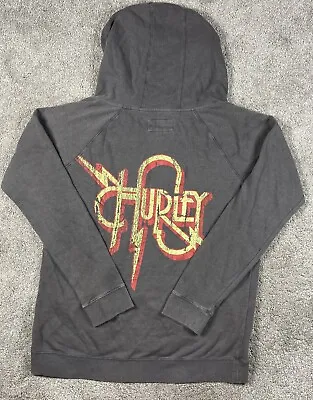 Hurley Hoodie Mens XL Gray Back Logo Pullover Sweatshirt • $19.99