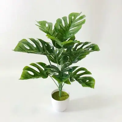 Large Artificial Plants Home Office Indoor Garden Faux Plant Tree Pot 40 Cm • £3.72