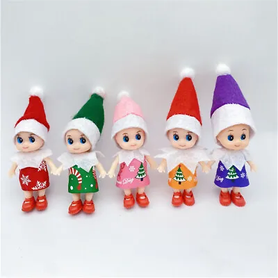 $9.59 • Buy Christmas On The Shelf Naughty Elf Mini Doll Baby Toddler Xmas Toys Cute Dolls