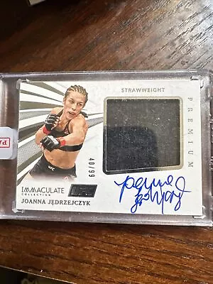 2021 Panini Immaculate Collection Ufc Joanna Jedrzejczyk Premium Relic Auto /99 • $32.50