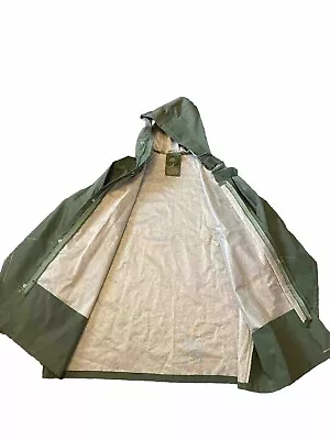 C E Schmidt Workwear Hooded Parka Rain Coat Mens XXXL Chest 60” Zip & Snaps • $34.99