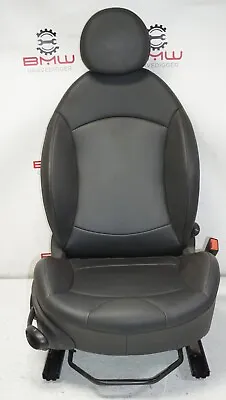 Front Right Side Bucket Leather Sport Seat OEM Mini Cooper S R55 R56 Black #2 • $472