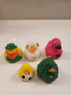 Lot Of 5 Rubber Ducks Dashboard Duckies D21 • $7.99