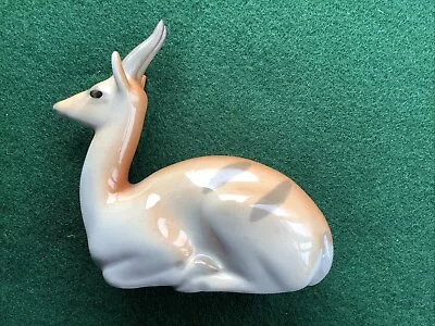 Lomonosov USSR Porcelain Gazelle Figure  • £15