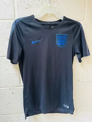 £15 • Buy Nike- England Football Kit- Training Top T-Shirt- 2018- Black & Blue- Small