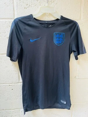 £15 • Buy Nike- England Football Kit- Training Top T-Shirt- 2018- Black & Blue- Small