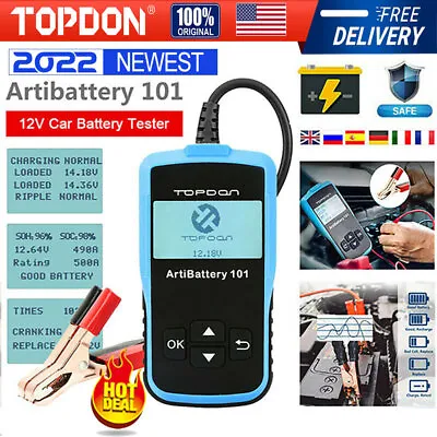 12 Volt Battery & Alternator Tester For Cars And Trucks 12v System Tester • $27.99