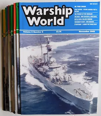 16 X WARSHIP WORLD Magazines 2003 To 2012 - Job Lot (all Shown) • £3.50