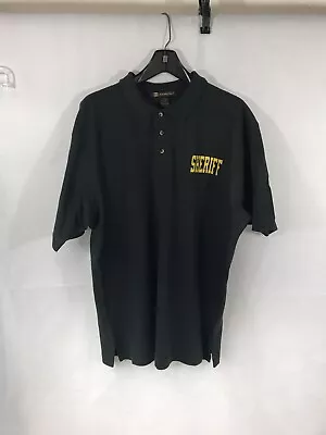 SHERIFF Polo Shirt Harriton 6 Oz. Ringspun 100% Cotton Piqué New LEO Custom • $22.99