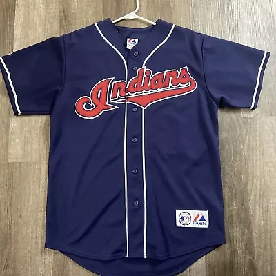 Vintage Authentic Majestic Grady Sizemore Cleveland Indians Sewn Jersey Size M • $59.99