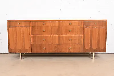 Bert England For Johnson Furniture Mid-Century Modern Sculpted Walnut Dresser • $4800
