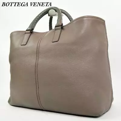 Bottega Veneta Tote Bag Marco Polo Intrecciato Gray • $864.60