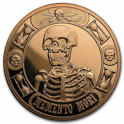 1 Oz Copper Round - Memento Mori • $2.75