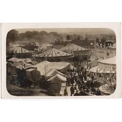 BARNET FAIR The Fairground C1910 Hertfordshire RP Postcard Unused • £24.99